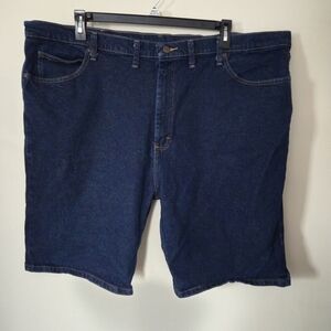 Wrangler 10" Dark Wash Denim "Jorts" Jean Shorts Size 46